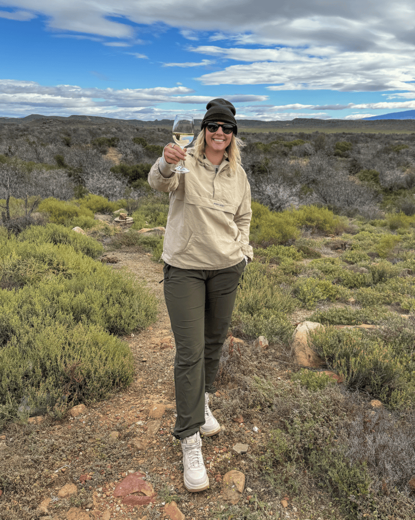 Travel agent Amanda Dante on safari in South Africa